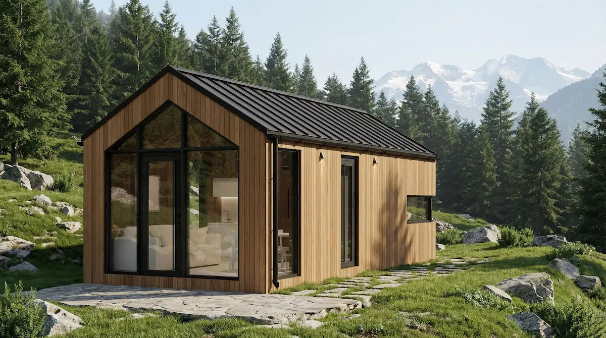 QHome Siena — модульний будинок зі скатним дахом